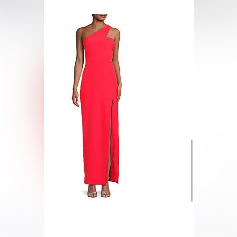 NWT - AIDAN MATTOX One Shoulder Slit Maxi Dress